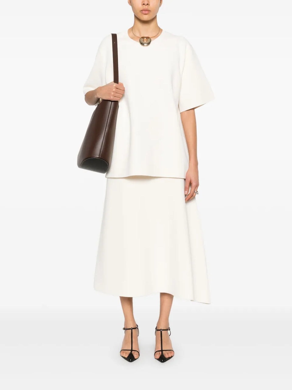 knitted maxi skirt