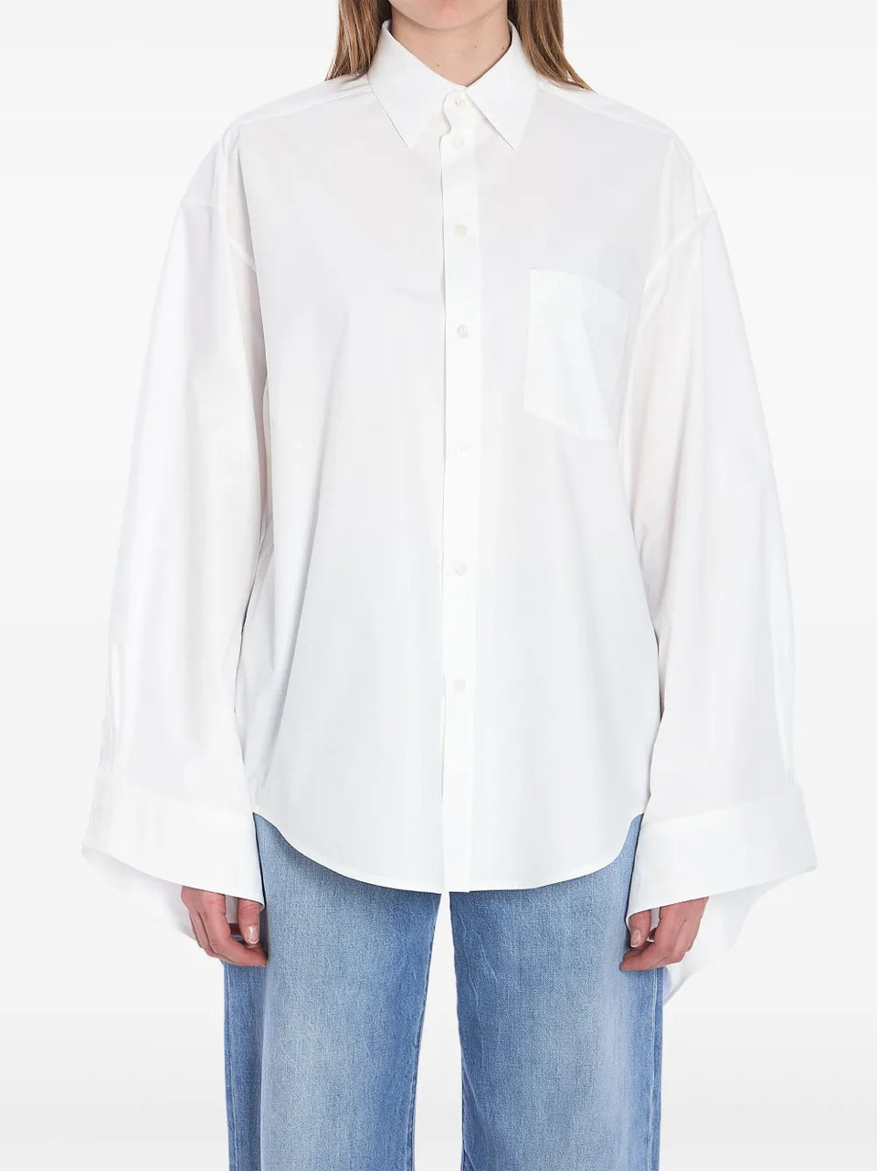 tied-cuff shirt