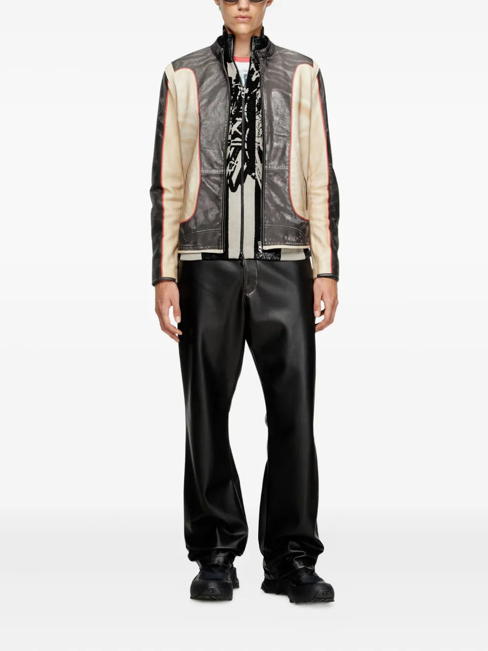 L-Evert leather biker jacket