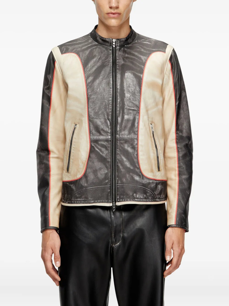 L-Evert leather biker jacket