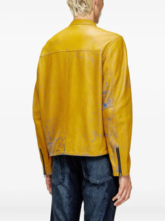 L-Evert-A leather zip-front jacket