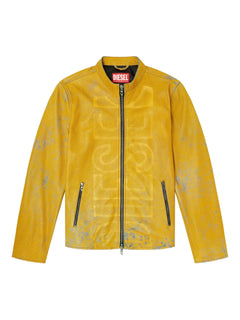 L-Evert-A leather zip-front jacket