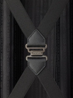 Saffiano leather cabin suitcase