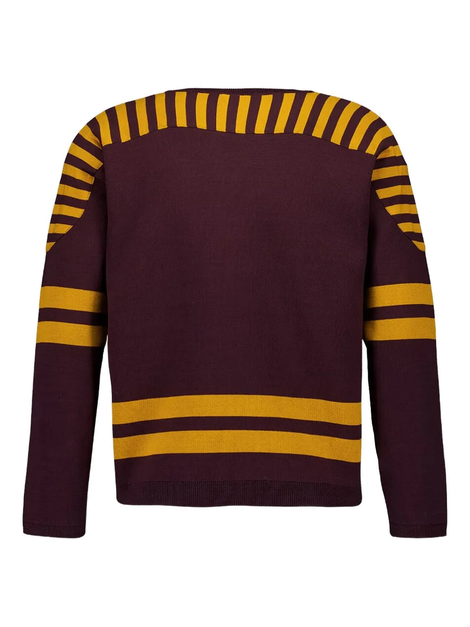 striped lace-up sweater