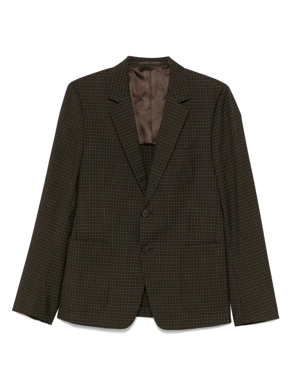 2010s check-pattern blazer