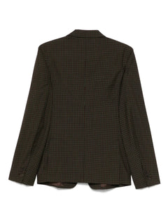 2010s check-pattern blazer