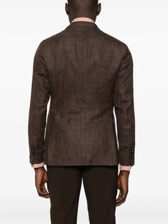brooch-detail blazer