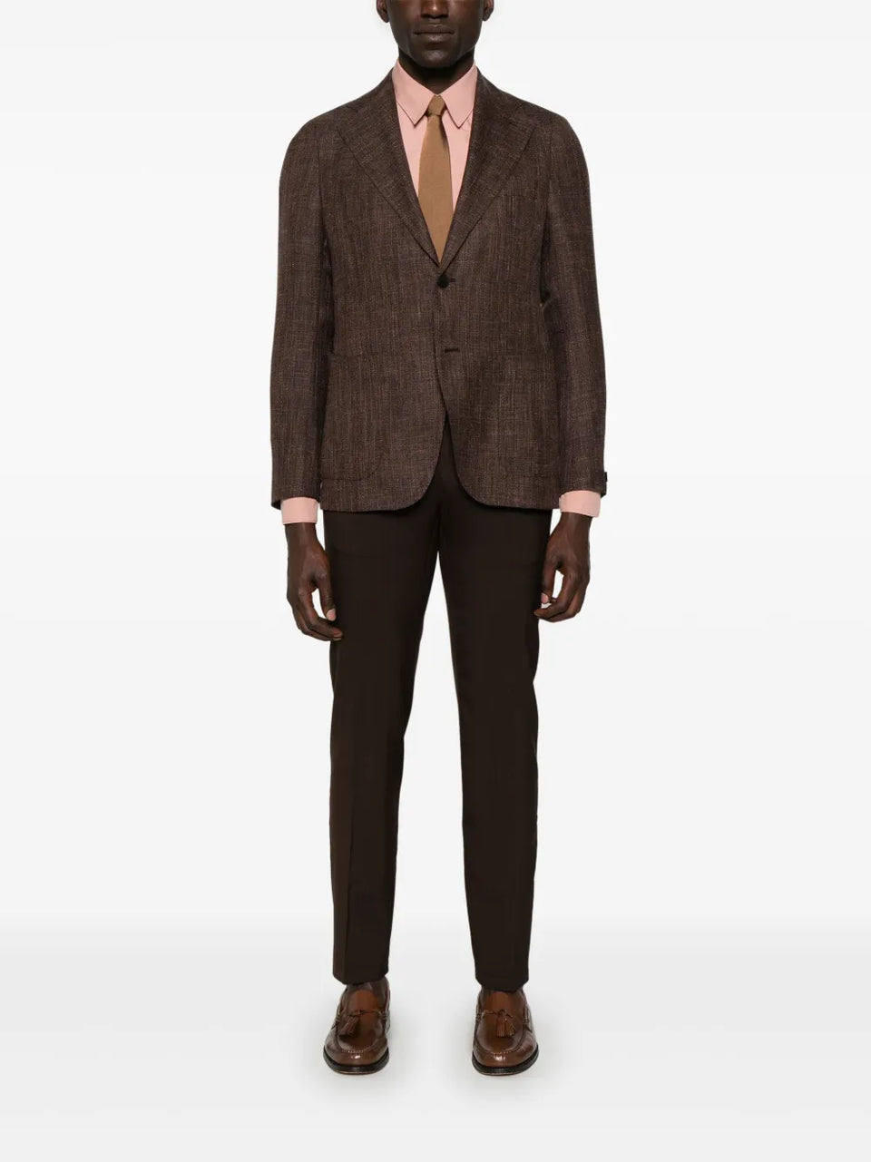 brooch-detail blazer