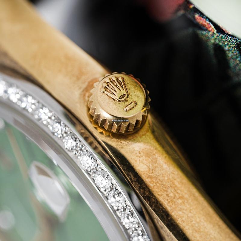 Rolex | Day-Date | 18038 | Yellow gold | 36mm mm | Yellow gold | Green | Automatic