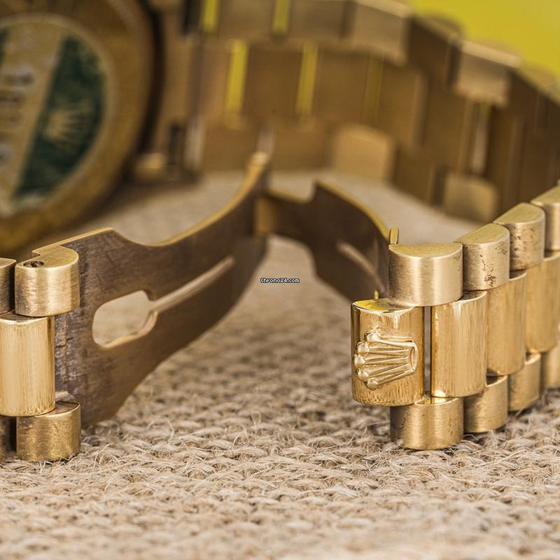 Rolex | Day-Date | 18038 | Yellow gold | 36mm mm | Yellow gold | Green | Automatic