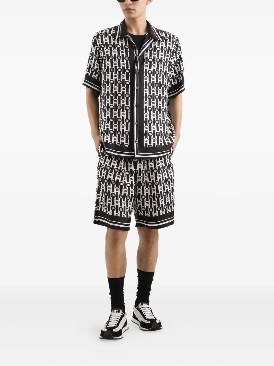 logo-print shortsleeved shirt