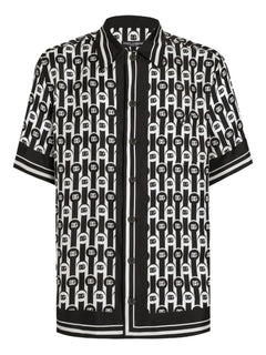logo-print shortsleeved shirt