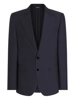 peak-lapel tailored blazer
