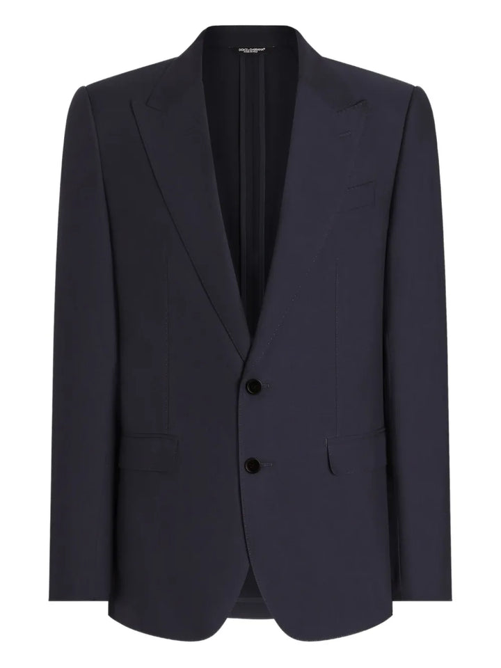 peak-lapel tailored blazer
