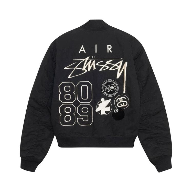 Stussy x Nike Reversible Varsity Jacket Black/Sail