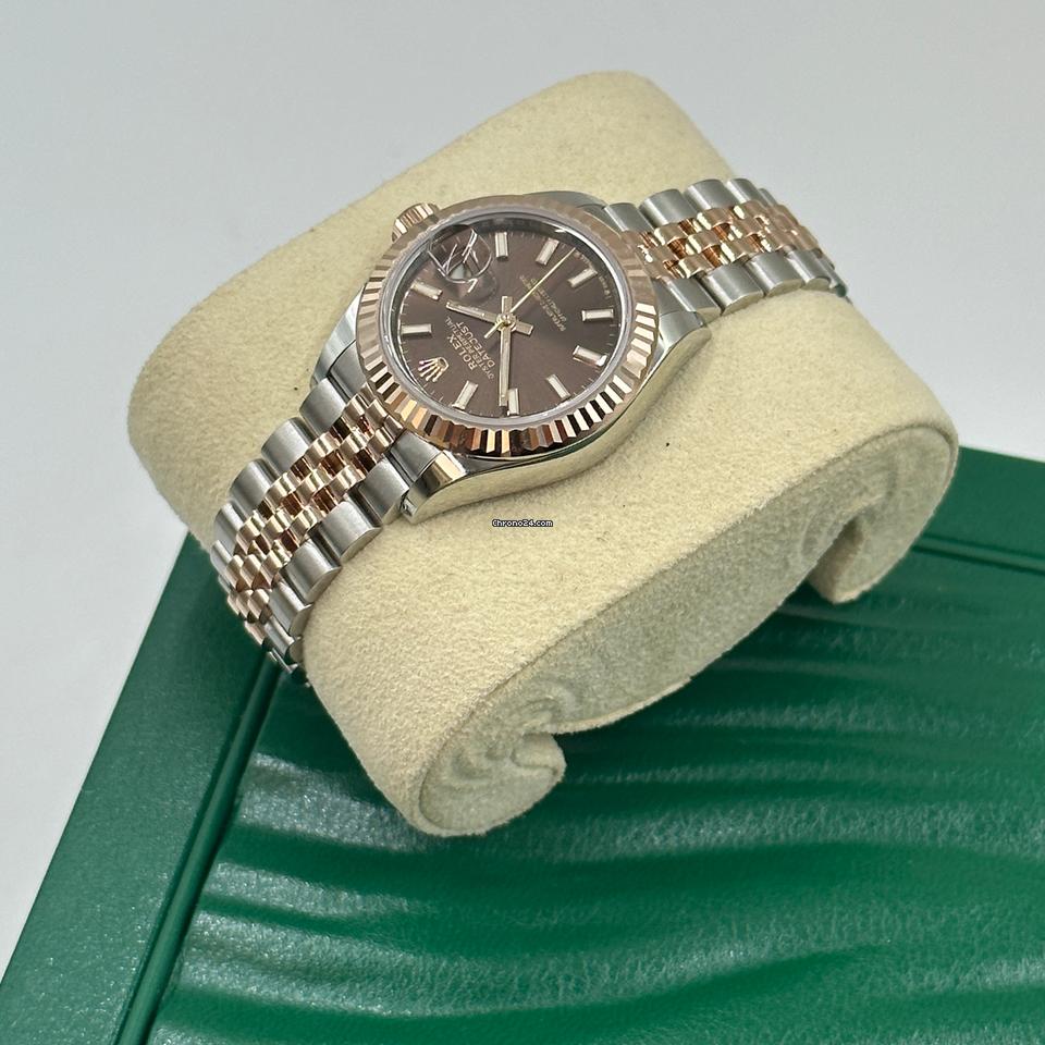 Rolex | Datejust | 279171 choc index jub | Gold/Steel | 28 mm | Gold/Steel | Brown | Automatic