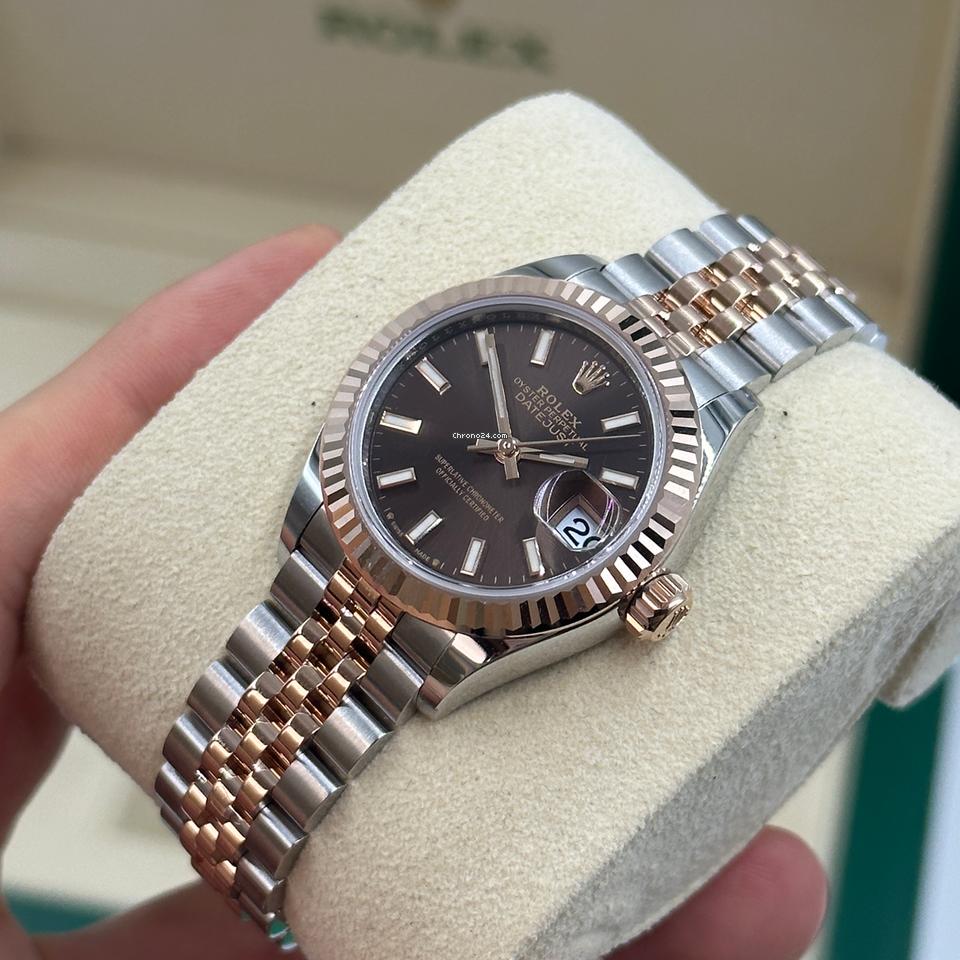 Rolex | Datejust | 279171 choc index jub | Gold/Steel | 28 mm | Gold/Steel | Brown | Automatic