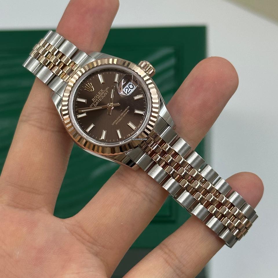 Rolex | Datejust | 279171 choc index jub | Gold/Steel | 28 mm | Gold/Steel | Brown | Automatic