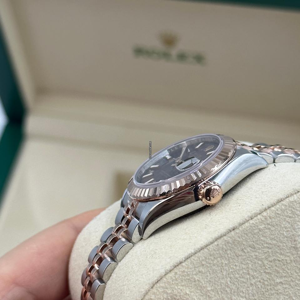 Rolex | Datejust | 279171 choc index jub | Gold/Steel | 28 mm | Gold/Steel | Brown | Automatic