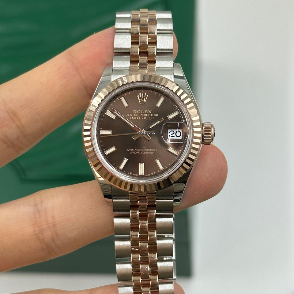 Rolex | Datejust | 279171 choc index jub | Gold/Steel | 28 mm | Gold/Steel | Brown | Automatic