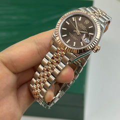 Rolex | Datejust | 279171 choc index jub | Gold/Steel | 28 mm | Gold/Steel | Brown | Automatic
