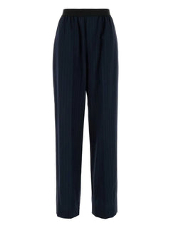 embroidered wool trousers
