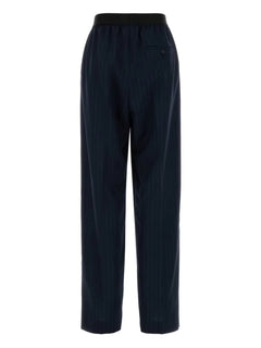 embroidered wool trousers