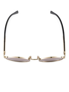 tinted oval-frame sunglasses
