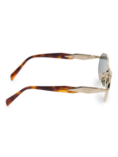 tinted oval-frame sunglasses