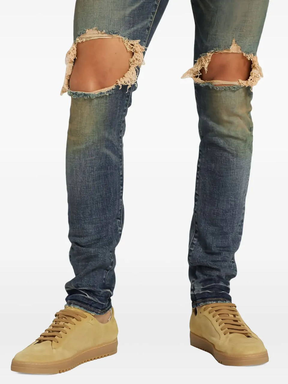 ripped-detail jeans