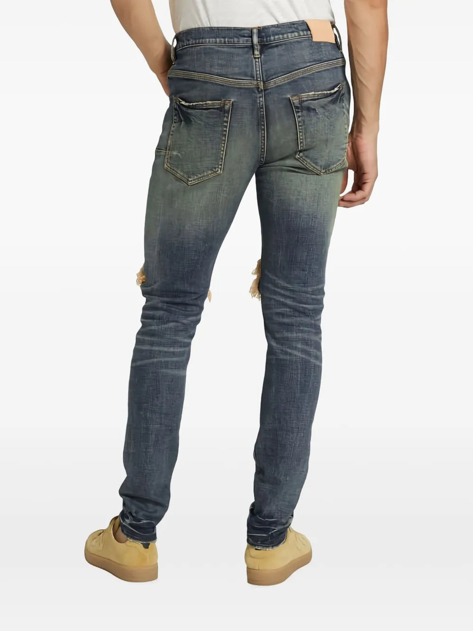 ripped-detail jeans