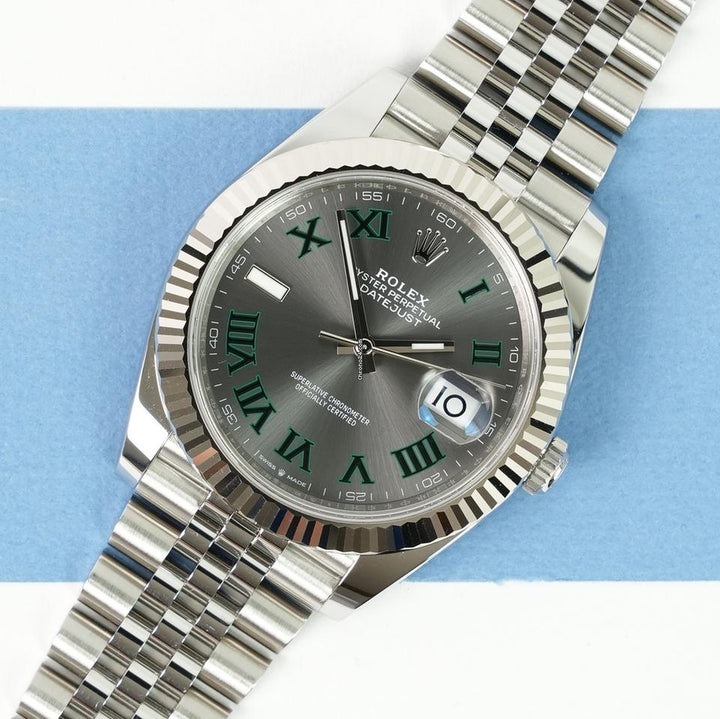 Rolex | Datejust | 126334 Wimbledon | Steel | 41 mm | Steel | Grey | Automatic