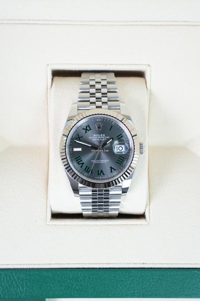 Rolex | Datejust | 126334 Wimbledon | Steel | 41 mm | Steel | Grey | Automatic