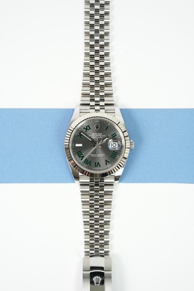 Rolex | Datejust | 126334 Wimbledon | Steel | 41 mm | Steel | Grey | Automatic