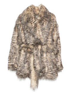 Juno tiger-print faux-fur coat