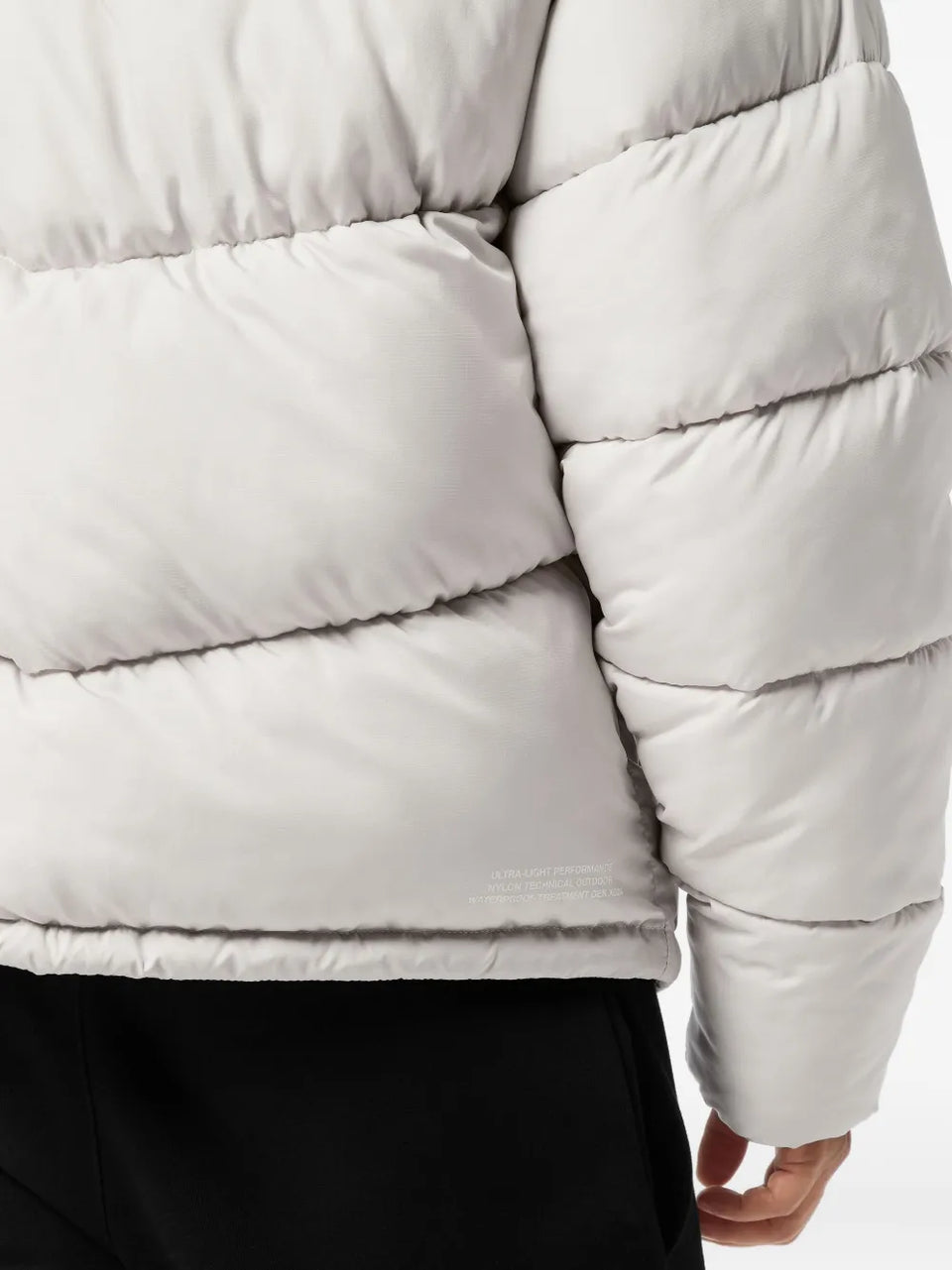 colour-block puffer jacket