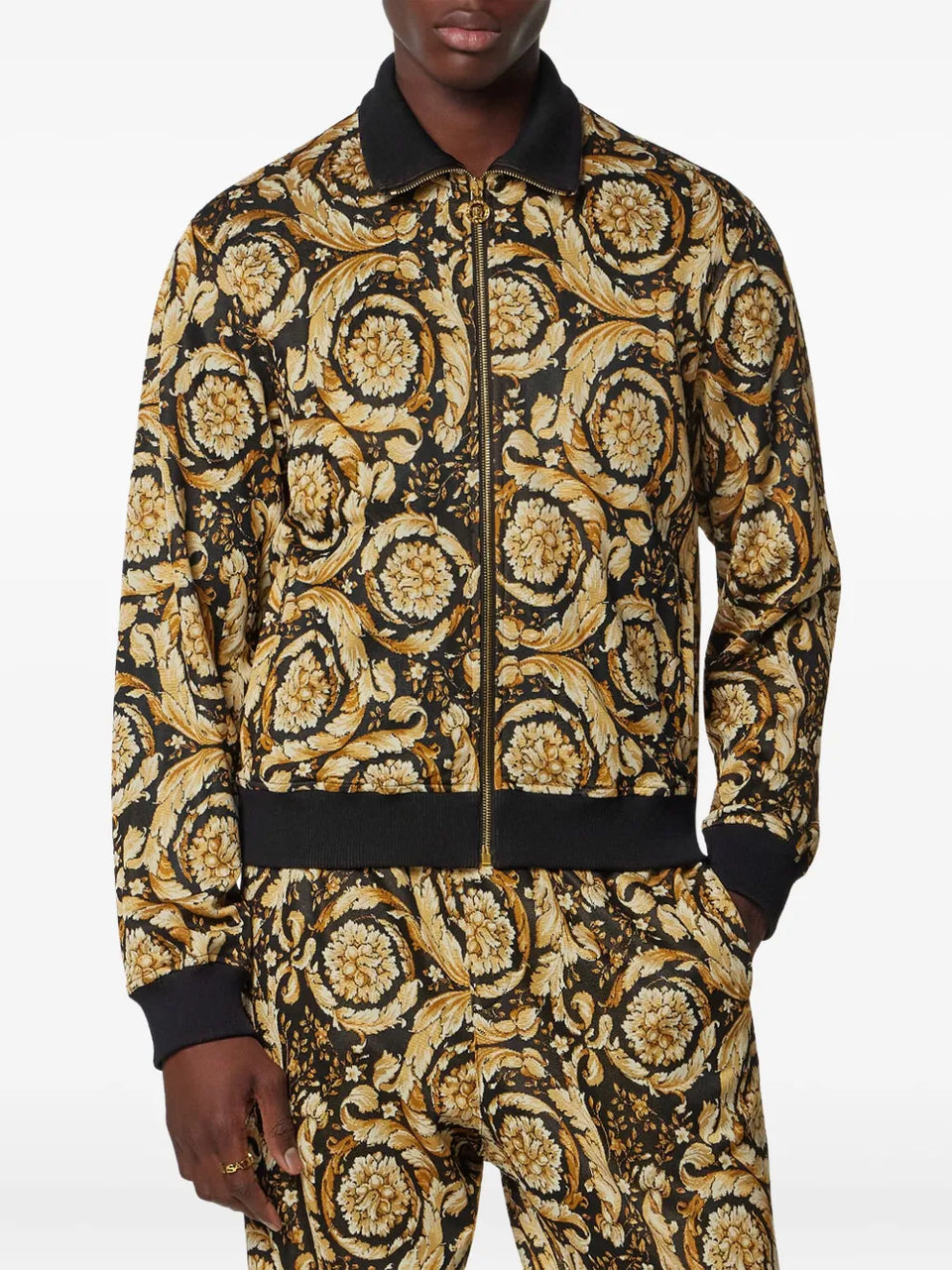 Barocco jacquard sweatshirt