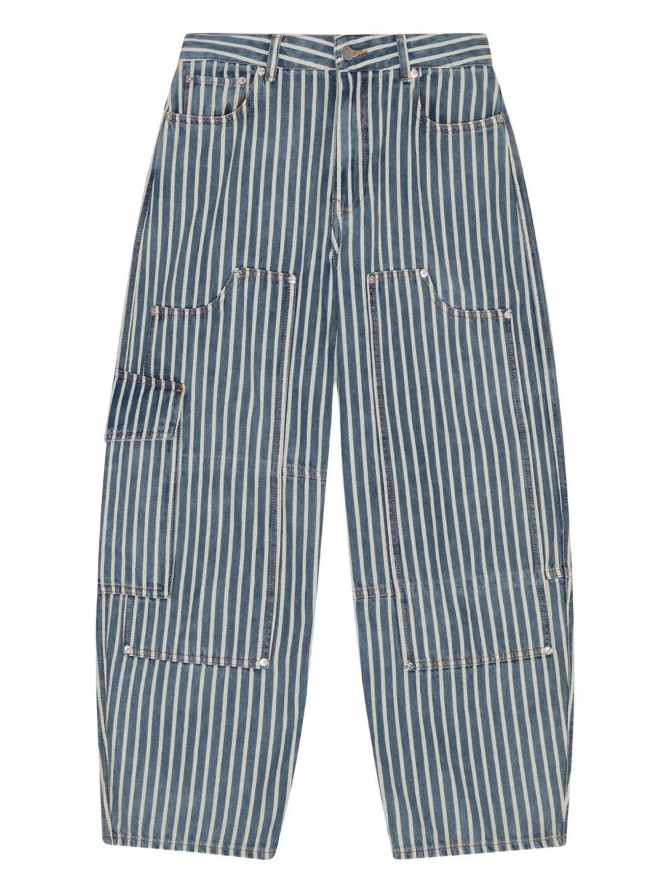 striped jeans