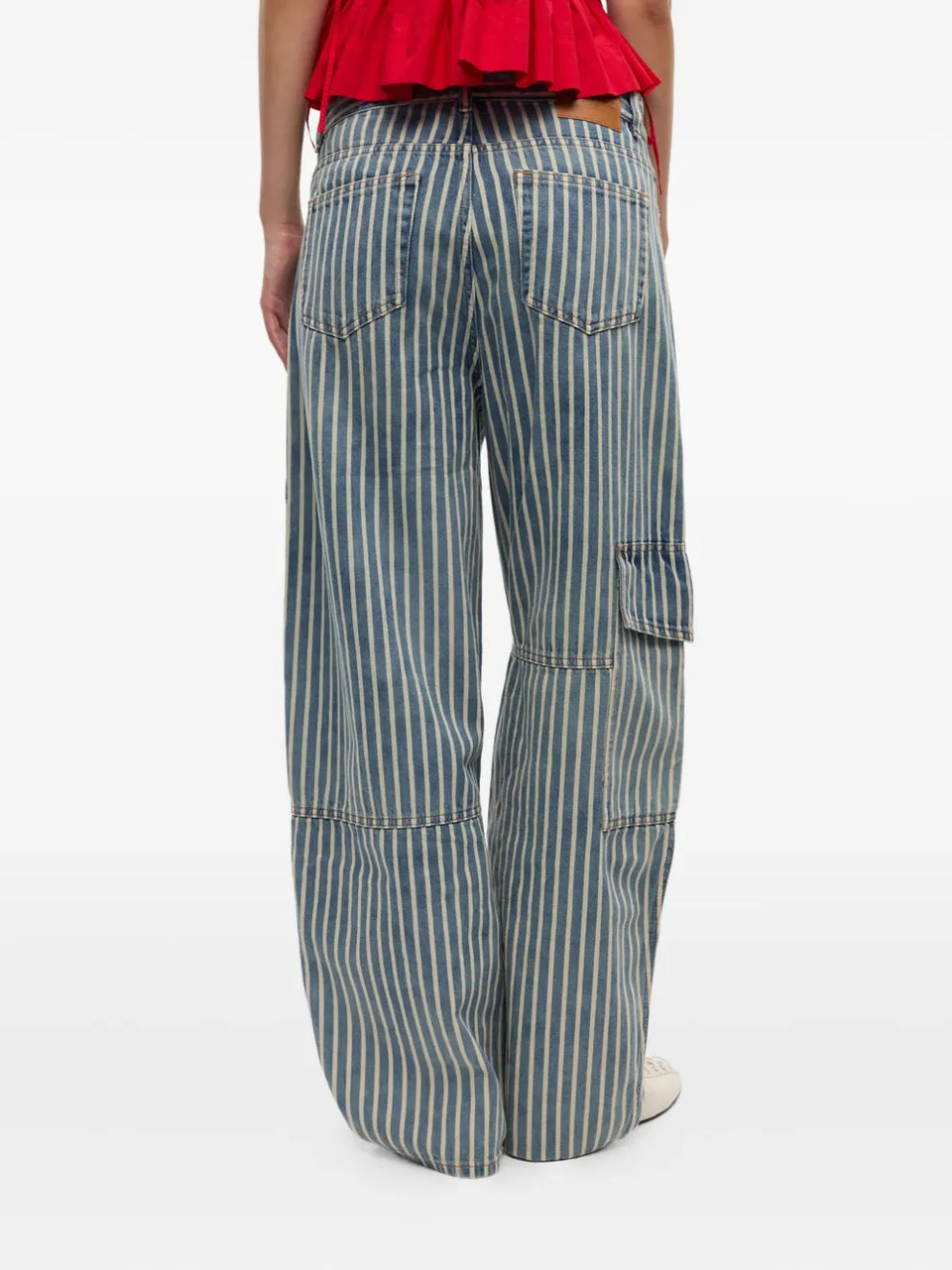 striped jeans