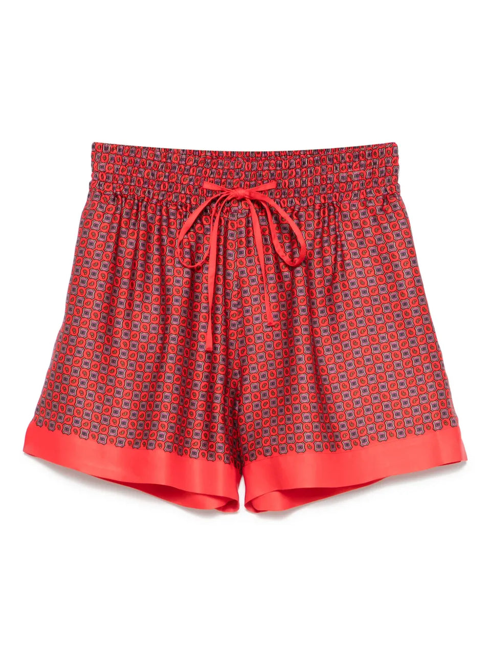 geometric-print shorts