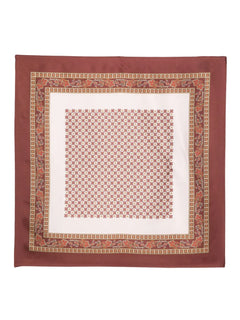 paisley-pattern border scarf