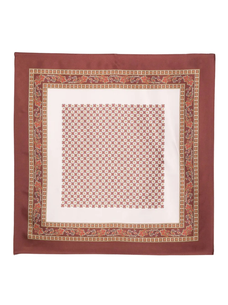paisley-pattern border scarf