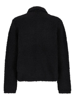 textured button-fastening shirt jacket