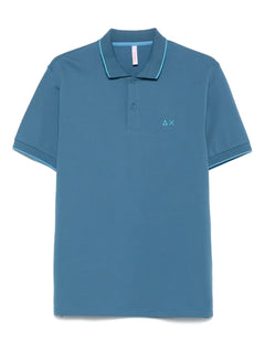 contrast-trim polo shirt
