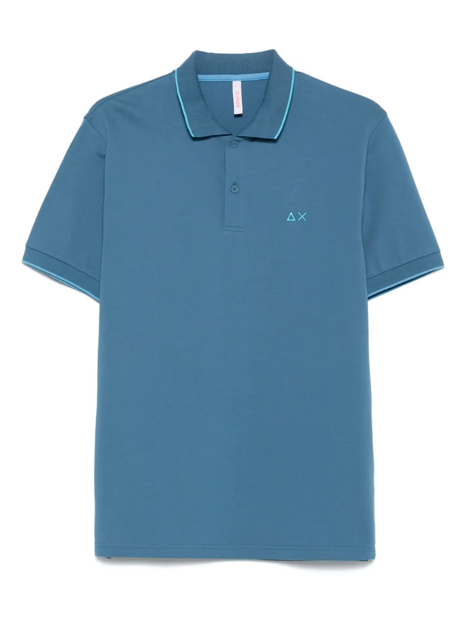 contrast-trim polo shirt