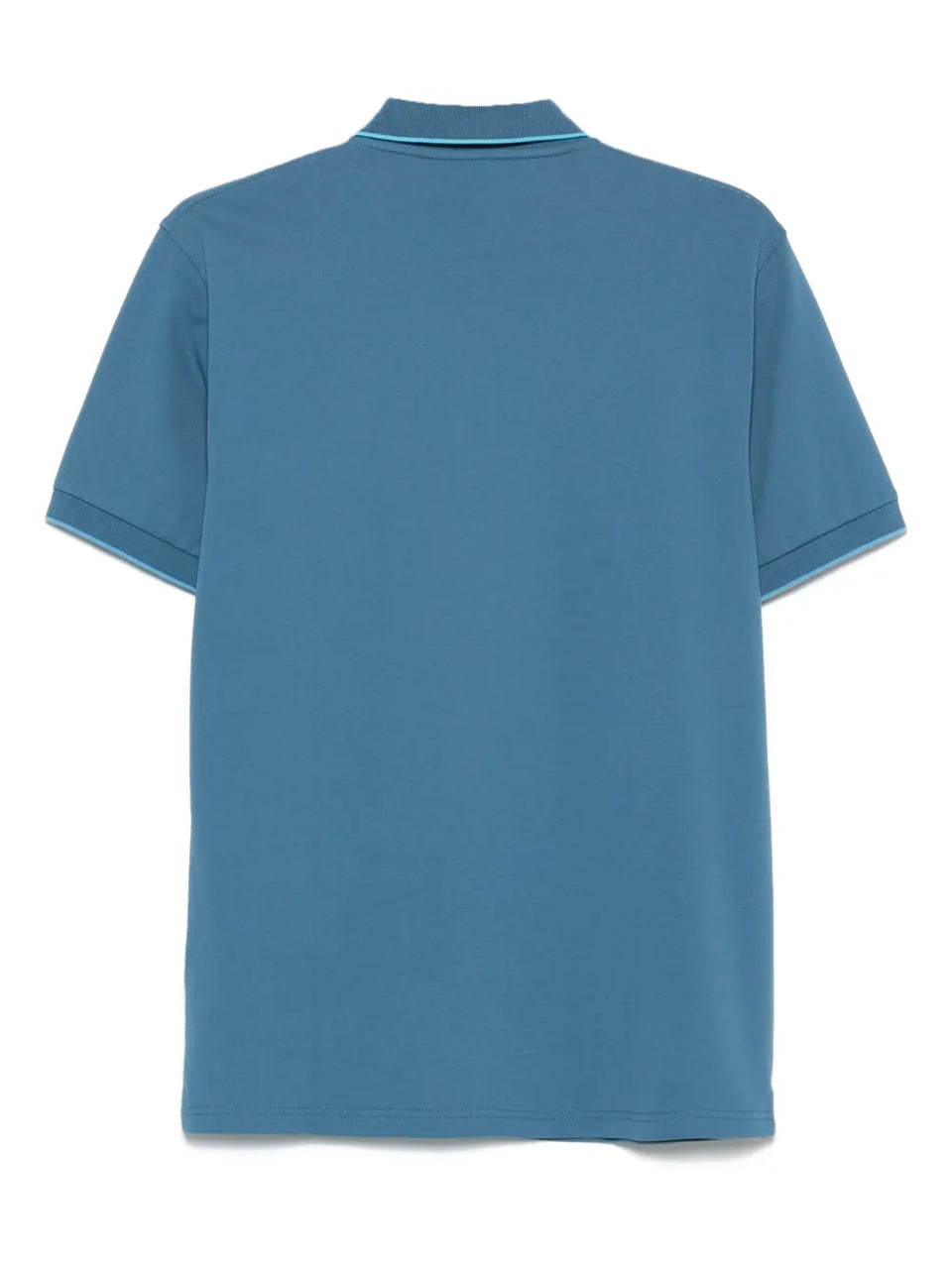 contrast-trim polo shirt