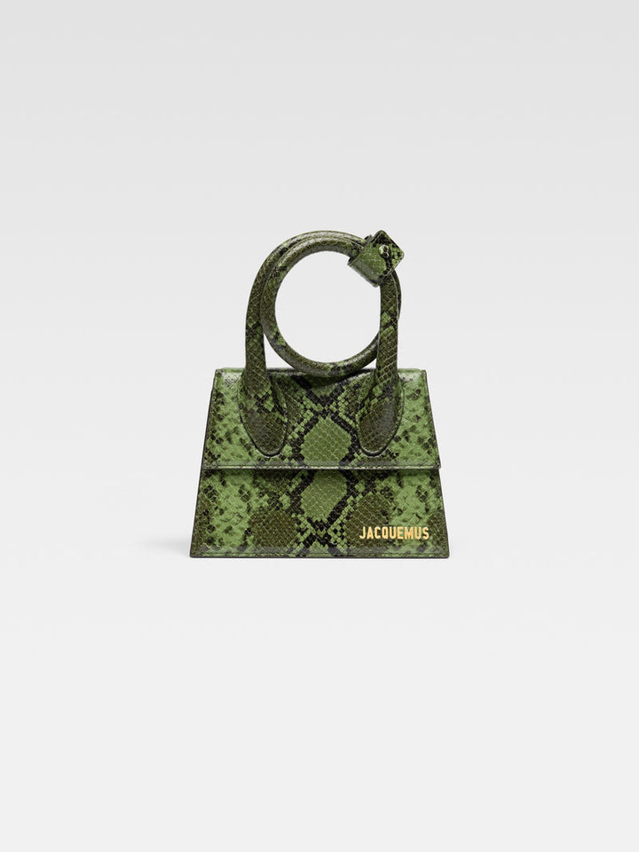 Jacquemus The Knot Chiquito Coiled Handbag Green