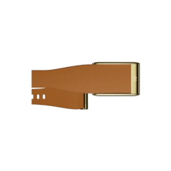Whoop 5.0 Leatherluxe Tapered Camel with Gold Band (12 Month Peak Subscription Included)