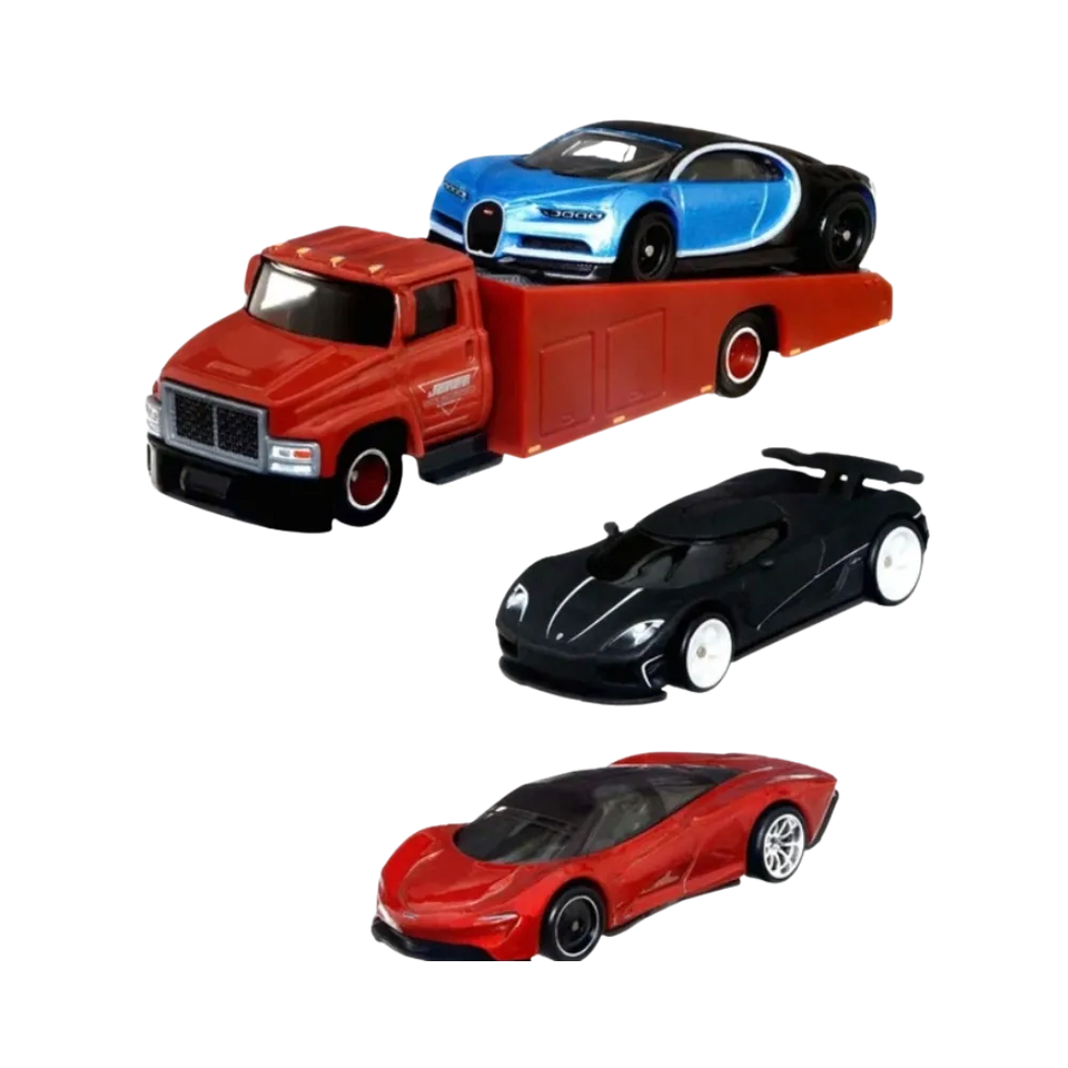 Hot Wheels Supercars Bugatti Chiron Koenigsegg Agera McLaren Speedtail Premium Set