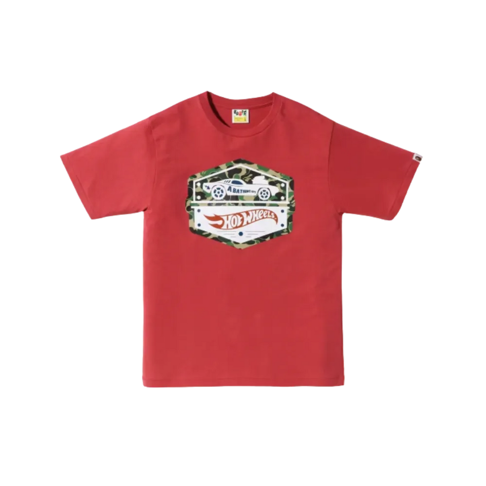 BAPE x Hot Wheels Car Exclusive T-Shirt Red